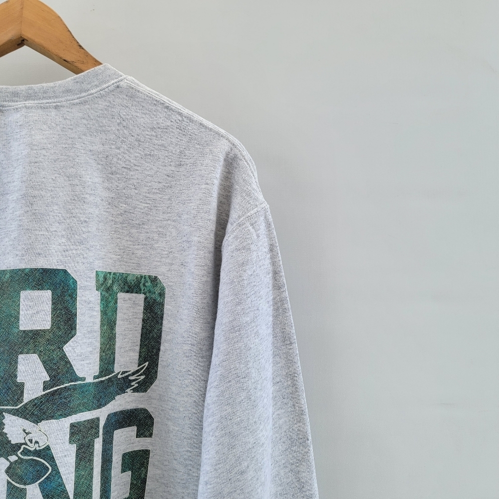 Sundays Are For The Birds Heather Gray Sweatshirt Size Medium Philadelphia Eagle - Picture 11 of 14